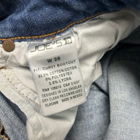 Joe’s Jeans Curvy Boot Cut Blue Denim Jeans women’s size 28 - Picture 7 of 7
